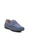 Blue Suede Genuine Leather Mens Casual Shoes Kazar M
