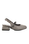 Silver Stone Embroidered Girls Sandals 253 RY 4091 P