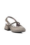 Silver Stone Embroidered Girls Sandals 253 RY 4091 P
