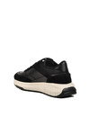Siyah Hakiki Deri Erkek Sneaker Premium 5394 M