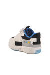 White Velcro Mesh Lighted Boys Sneakers Legos B