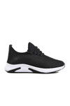 Black and White Knit Lightweight Mens Sports Shoes Pina 103 M