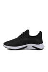 Black and White Knit Lightweight Mens Sports Shoes Pina 103 M