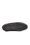 Black Patterned Thin Sole Lightweight Womens Ballerinas B-22 Z