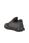 Black Mesh Lock Lace-Up Mens Sneakers Canis M