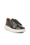 Black Genuine Leather Mens Casual Shoes 62113 M