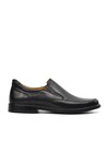 Black Genuine Leather Orthopedic Mens Casual Shoes 061603 M
