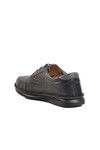 Black Genuine Leather Mens Casual Shoes 2627 M