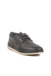 Black Genuine Leather Mens Casual Shoes Lion M