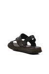 Black Genuine Leather Mens Sandals 2050 M