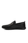 Black Genuine Leather Mens Casual Shoes 152-19028 M