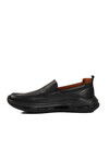 Black Genuine Leather Mens Casual Shoes 152-21399 M