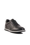 Black Genuine Leather Mens Casual Shoes Mika M