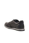 Black Genuine Leather Mens Casual Shoes Mika M