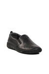 Black Genuine Leather Womens Casual Shoes 04035 Z