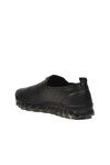 Black Genuine Leather Womens Casual Shoes 0002 Z