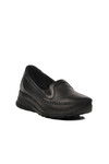 Black Genuine Leather Womens Casual Shoes 0023 Z