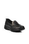 Black Genuine Leather Womens Casual Shoes 0024 Z