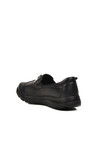 Black Genuine Leather Womens Casual Shoes 0024 Z