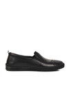Black Genuine Leather Womens Casual Shoes 04132 Z