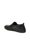 Black Genuine Leather Womens Casual Shoes 04132 Z