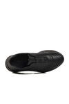 Black Genuine Leather Anatomic Womens Casual Shoes AY387 Z