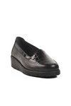 Black Genuine Leather Womens Casual Shoes BB092 Z