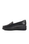 Black Anatomical Genuine Leather Womens Casual Shoes BB096 Z