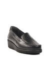 Black Anatomical Genuine Leather Womens Casual Shoes BB096 Z
