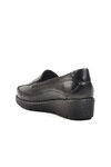 Black Anatomical Genuine Leather Womens Casual Shoes BB096 Z