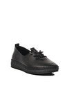 Black Genuine Leather Anatomic Womens Casual Shoes Z083 Z
