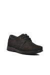 Black Nubuck Genuine Leather Mens Casual Shoes 126 M
