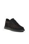 Black Nubuck Genuine Leather Mens Casual Shoes 403 M