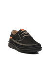 Black Nubuck Genuine Leather Mens Casual Shoes 2627 M