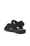 Black Nubuck Genuine Leather Mens Sandals 1405 M