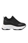 Black Stoned Womens Casual Shoes 6080 Z