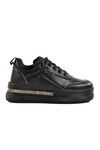 Black High Sole Womens Sneakers 1182 Z