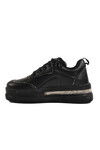 Black High Sole Womens Sneakers 1182 Z