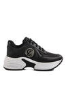 Black High Sole Womens Sneakers 5016 Z