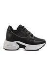 Black High Sole Womens Sneakers 6031 Z