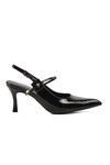 Black Thin Heeled Womens Evening Shoes 658228 Z