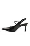 Black Thin Heeled Womens Evening Shoes 658228 Z