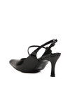 Black Thin Heeled Womens Evening Shoes 658228 Z