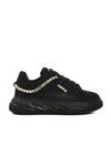 Black Suede Womens Sneakers Lady 7081 Z