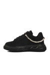 Black Suede Womens Sneakers Lady 7081 Z