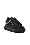 Black Suede Womens Sneakers Lady 7081 Z