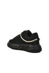 Black Suede Womens Sneakers Lady 7081 Z