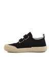 Black Velcro Linen Boys Sports Shoes 545 F