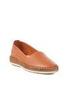Tan Genuine Leather Womens Casual Shoes 231747 Z