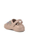Mink Embroidered Light Eva Womens Sabo Slippers E-800 Z